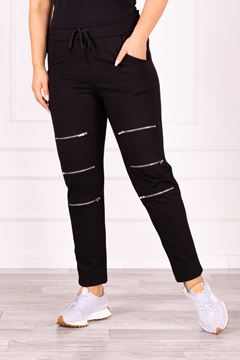 Picture of PLUS SIZE ZIPPER TROUSERS